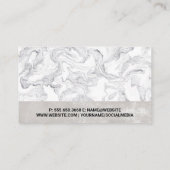 Carte De Visite Outils de coiffeur (Dos)