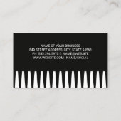Carte De Visite Outils de coiffeur | Fond de peigne (Dos)