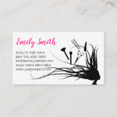 Carte De Visite Outils de coiffure et de maquillage (Devant)