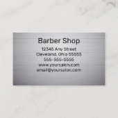 Carte De Visite Outils de coiffure Salon de coiffure Coiffeur (Dos)