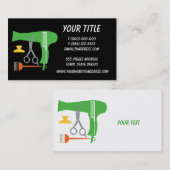 Carte De Visite Outils de coiffures (Devant / Derrière)