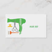 Carte De Visite Outils de coiffures (Dos)
