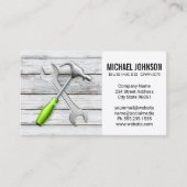 Carte De Visite Outils de construction Armature | Arrière - plan b (Devant)