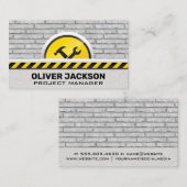 Carte De Visite Outils de construction | Arrière - plan de mur de  (Devant / Derrière)