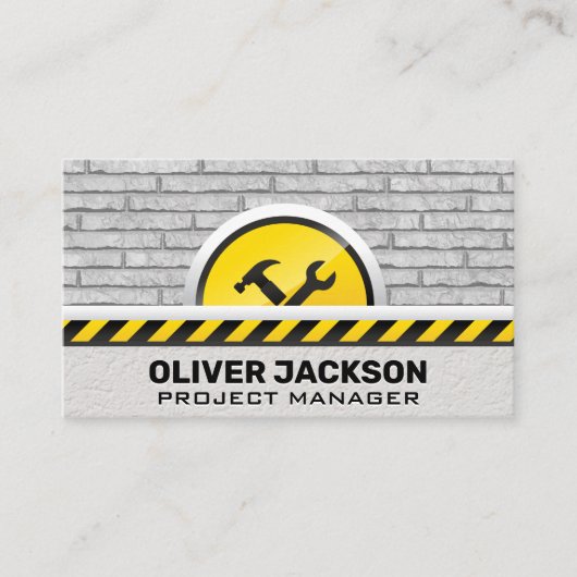 Carte De Visite Outils de construction | Arrière - plan de mur de  (Devant)