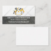 Carte De Visite Outils de construction | Bâtiments de propriétés | (Devant / Derrière)