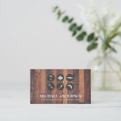 Carte De Visite Outils de construction | Bois dur (Debout devant)