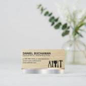 Carte De Visite Outils de construction | Bois | Métal (Debout devant)
