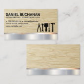 Carte De Visite Outils de construction | Bois | Métal (Devant / Derrière)