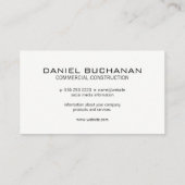 Carte De Visite Outils de construction | Chantier (Dos)