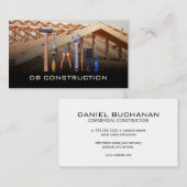 Carte De Visite Outils de construction | Chantier (Devant / Derrière)