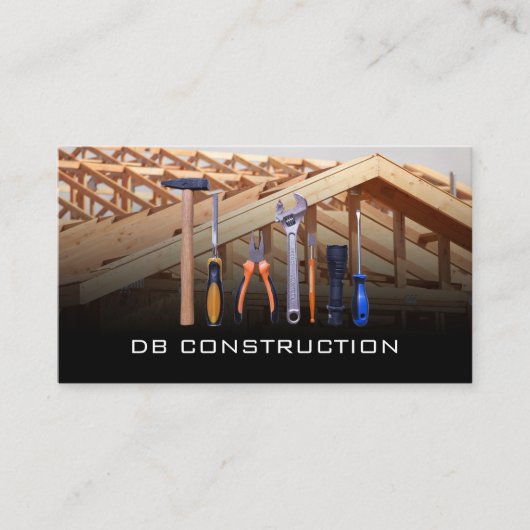 Carte De Visite Outils de construction | Chantier (Devant)