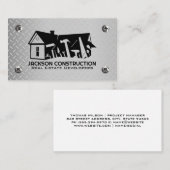 Carte De Visite Outils de construction | Constructeur de maisons (Devant / Derrière)
