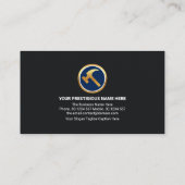 Carte De Visite Outils de construction Creative Gold Building (Dos)