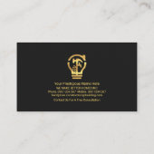 Carte De Visite Outils de construction Creative Gold Stripe (Dos)