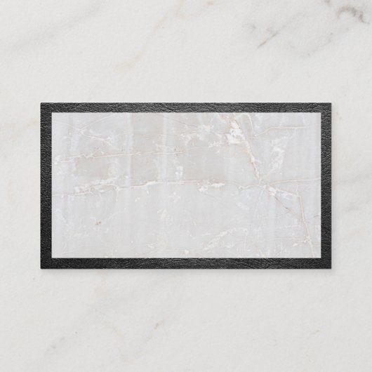 Carte De Visite Outils de construction | Cuir et pierre (Dos)