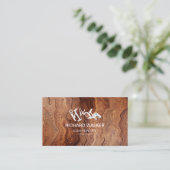 Carte De Visite Outils de construction de menuiserie en bois (Debout devant)