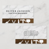 Carte De Visite Outils de construction de réparation à domicile | (Devant / Derrière)