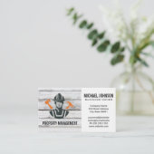 Carte De Visite Outils de construction | Entrepreneur général (Debout devant)