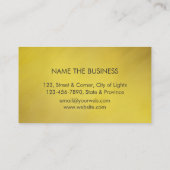 Carte De Visite Outils de construction Handyman Gold Black Busines (Dos)