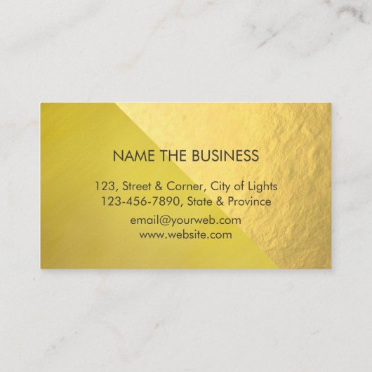 Carte De Visite Outils de construction Handyman Gold Parties scint (Dos)