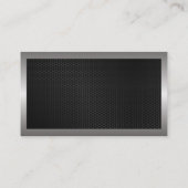 Carte De Visite Outils de construction | Immobilier | Métal noir (Dos)