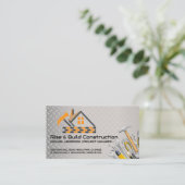 Carte De Visite Outils de construction | Maçonnerie | Entrepreneur (Debout devant)