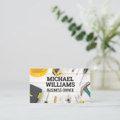 Carte De Visite Outils de construction | Matériel | Menuiserie (Debout devant)
