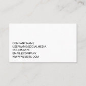 Carte De Visite Outils de construction | Matériel | Menuiserie (Dos)