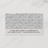 Carte De Visite Outils de construction | Mur en briques | Construc (Dos)
