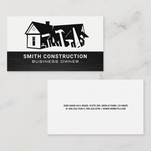 Carte De Visite Outils de construction | Rénovations (Devant / Derrière)