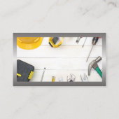 Carte De Visite Outils de construction sur table (Dos)