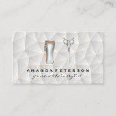 Carte De Visite Outils de coupe de cheveux | Motif Arrière - plan  (Devant)