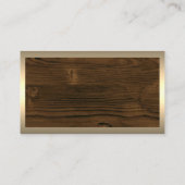 Carte De Visite Outils de création | Bois | Bordure or (Dos)
