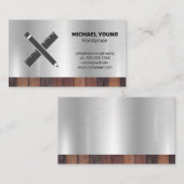 Carte De Visite Outils de création | Construction Builder | Bois m (Devant / Derrière)