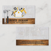 Carte De Visite Outils de création | Icône d'accueil | Pierre de b (Devant / Derrière)