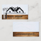 Carte De Visite Outils de création | Icône de propriété | Bois (Devant / Derrière)