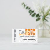 Carte De Visite Outils de création Onglet Handyman Services (Debout devant)