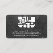 Carte De Visite Outils de cuisine du chef exécutif (Dos)