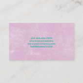 Carte De Visite Outils de cuisson | Arrière - plan de texture viol (Dos)