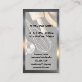 Carte De Visite Outils de cuisson | Chef Casquette et outils (Dos)