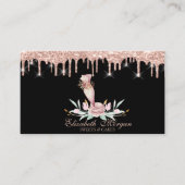 Carte De Visite Outils de cuisson Fleurs Rose Gold Drives Boulange (Devant)