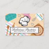 Carte De Visite Outils de cuisson | Toque (Devant)