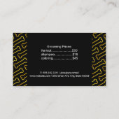 Carte De Visite Outils de culture de chien | Bons d'or (Dos)