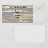 Carte De Visite Outils de dessin techniques réglés de rapporteur (Devant / Derrière)
