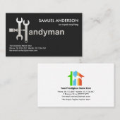 Carte De Visite Outils de Handyman créatif Motif Handyman Signal (Devant / Derrière)