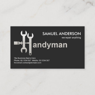 Carte De Visite Outils de Handyman créatif Motif Handyman Signal