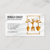 Carte De Visite Outils de jardinage | Couper la pelouse (Devant)