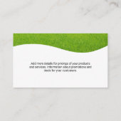 Carte De Visite Outils de jardinage | Paysage de l'herbe (Dos)