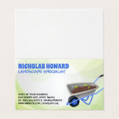 Carte De Visite Outils de jardinage | Paysagère (Extérieur déplié)